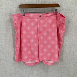 Ibiza Ocean Club Board Shorts‎ Mens 36 Pink Geometric Swim Trunks Beach Cruise
